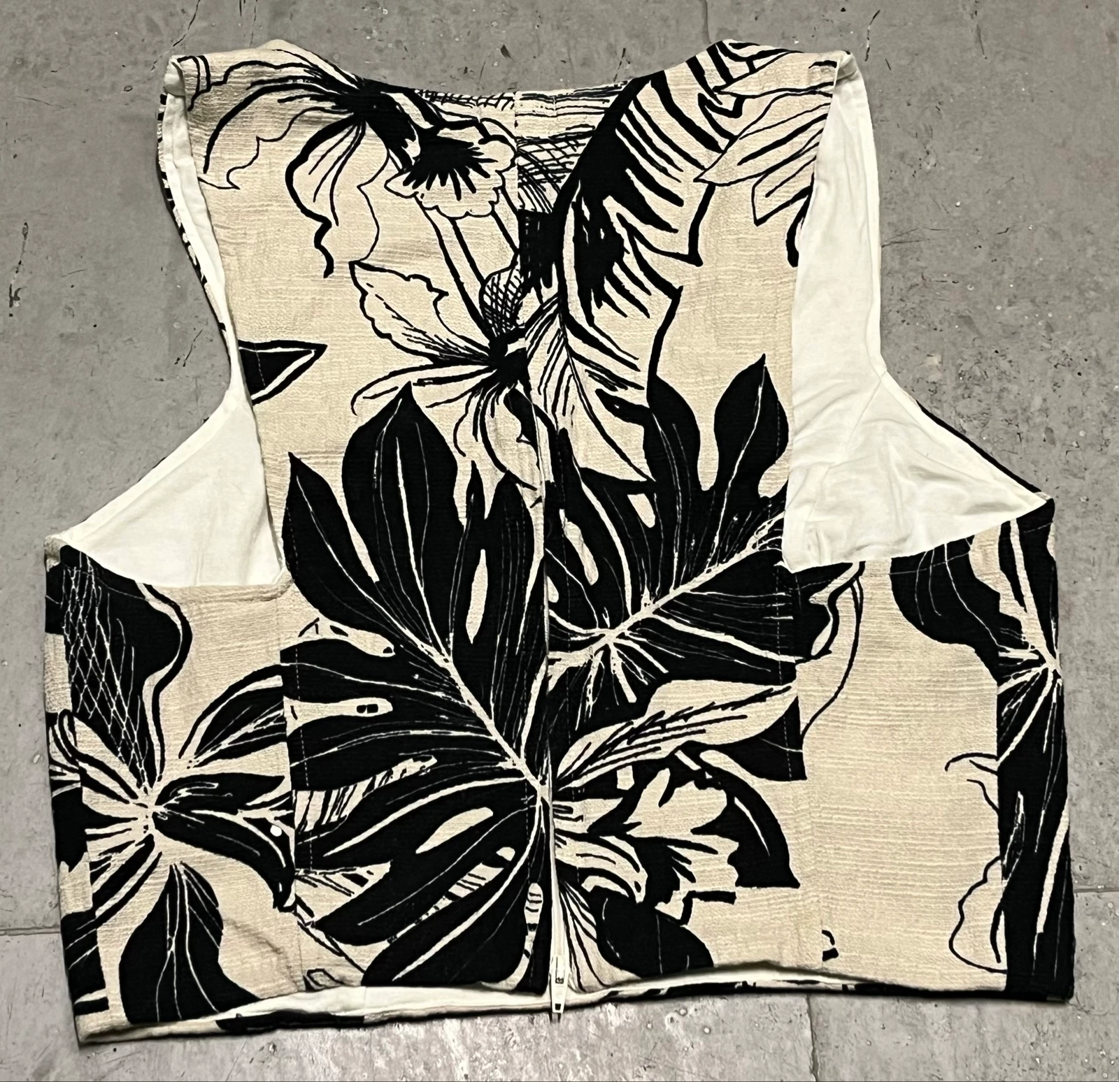 Black and white floral printed vest top – photo 2